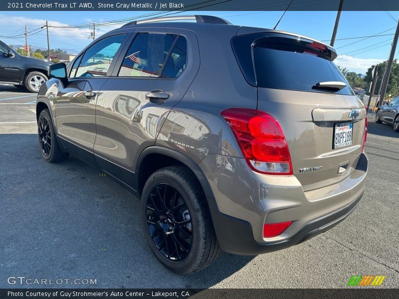 Stone Gray Metallic / Jet Black 2021 Chevrolet Trax LT AWD