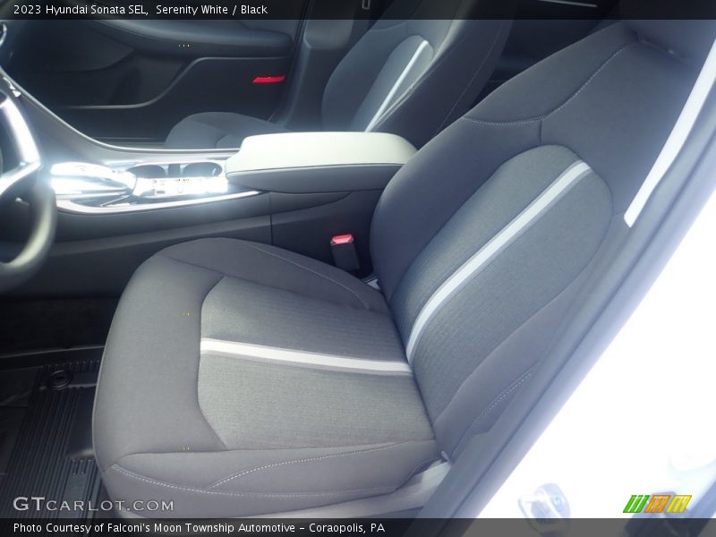 Serenity White / Black 2023 Hyundai Sonata SEL