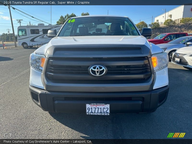 Super White / Graphite 2016 Toyota Tundra SR Regular Cab