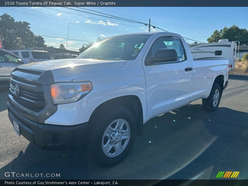 Super White / Graphite 2016 Toyota Tundra SR Regular Cab