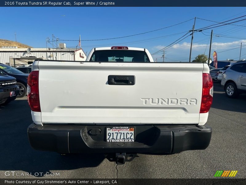 Super White / Graphite 2016 Toyota Tundra SR Regular Cab