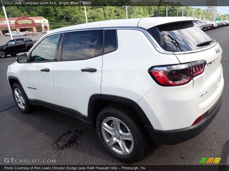 Bright White / Black 2023 Jeep Compass Sport 4x4