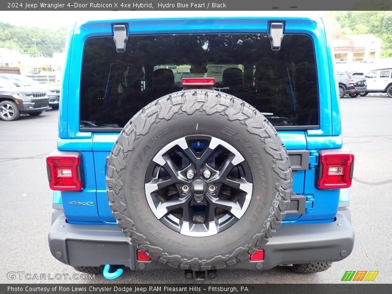 Hydro Blue Pearl / Black 2024 Jeep Wrangler 4-Door Rubicon X 4xe Hybrid