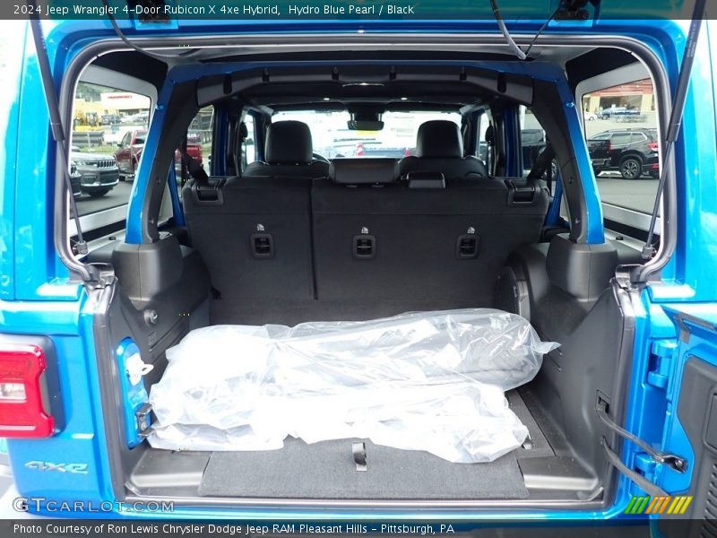 Hydro Blue Pearl / Black 2024 Jeep Wrangler 4-Door Rubicon X 4xe Hybrid