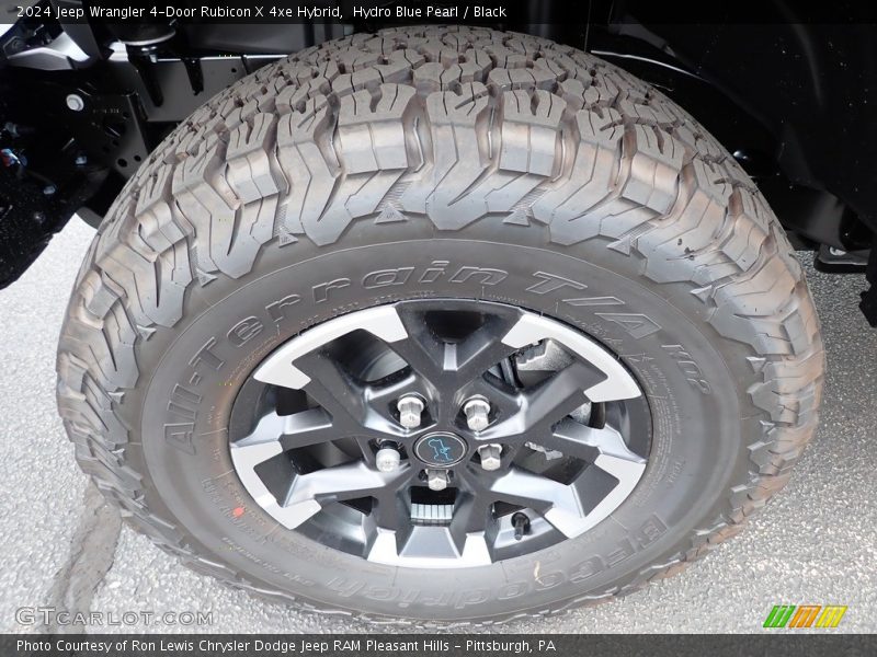 Hydro Blue Pearl / Black 2024 Jeep Wrangler 4-Door Rubicon X 4xe Hybrid