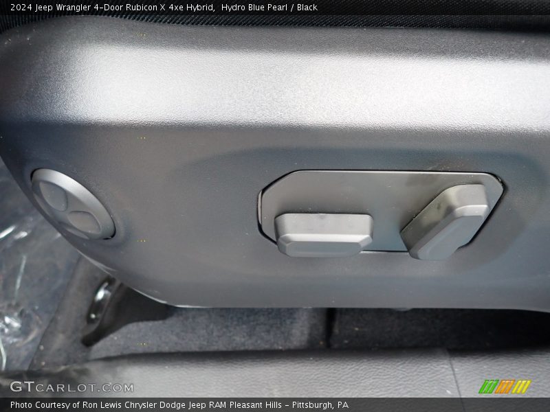 Hydro Blue Pearl / Black 2024 Jeep Wrangler 4-Door Rubicon X 4xe Hybrid