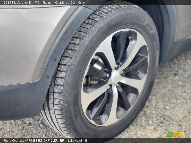 Platinum Graphite / Dark Gray 2016 Kia Sorento EX AWD