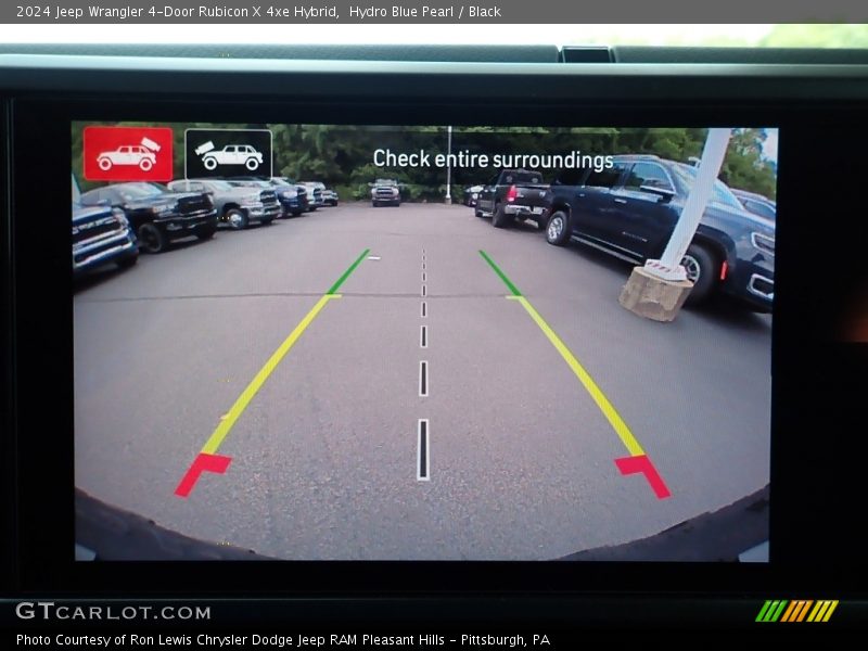 Hydro Blue Pearl / Black 2024 Jeep Wrangler 4-Door Rubicon X 4xe Hybrid