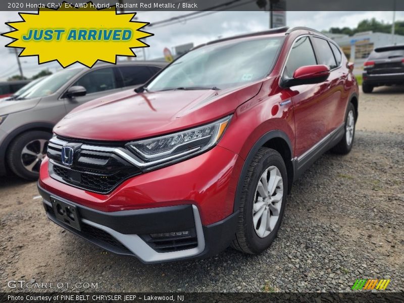 Radiant Red Metallic / Black 2020 Honda CR-V EX AWD Hybrid