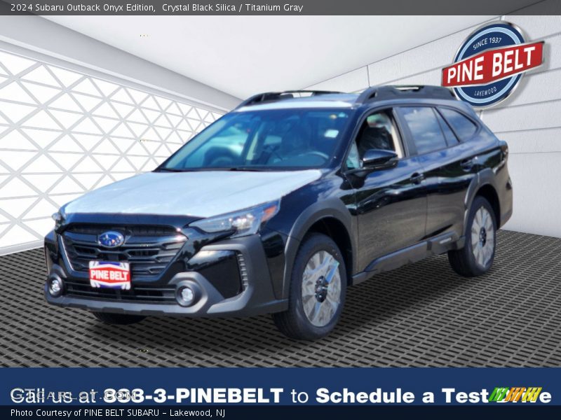 Crystal Black Silica / Titanium Gray 2024 Subaru Outback Onyx Edition