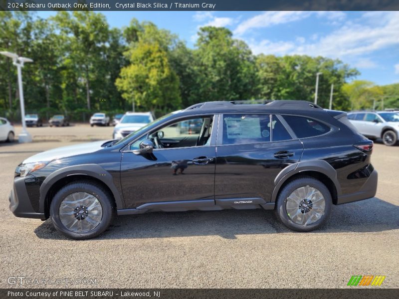 Crystal Black Silica / Titanium Gray 2024 Subaru Outback Onyx Edition