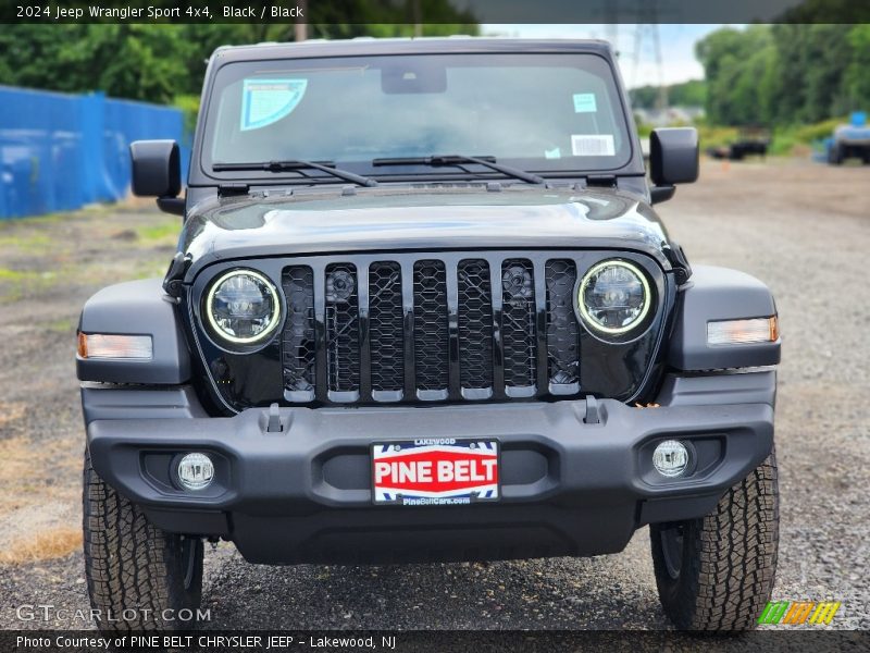 Black / Black 2024 Jeep Wrangler Sport 4x4