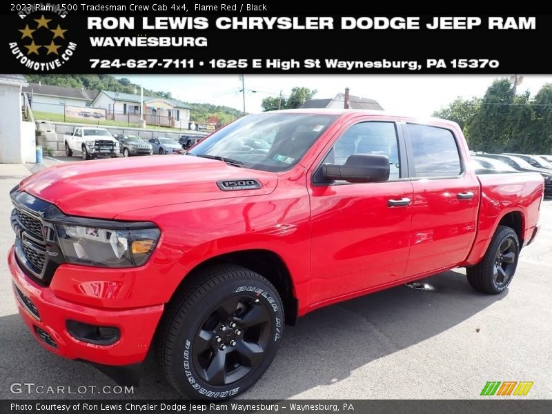 Flame Red / Black 2023 Ram 1500 Tradesman Crew Cab 4x4