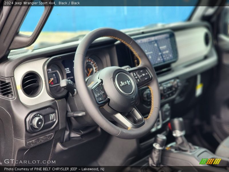 Black / Black 2024 Jeep Wrangler Sport 4x4