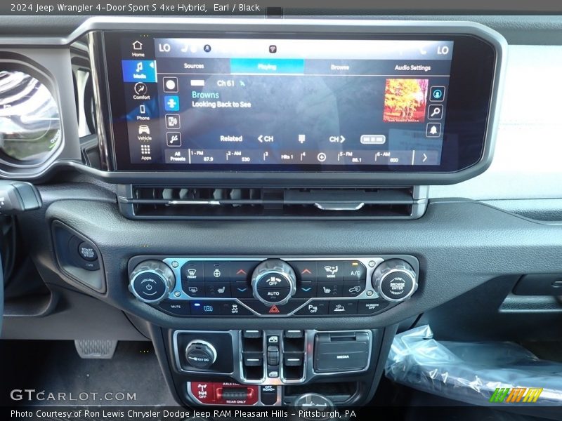 Controls of 2024 Wrangler 4-Door Sport S 4xe Hybrid