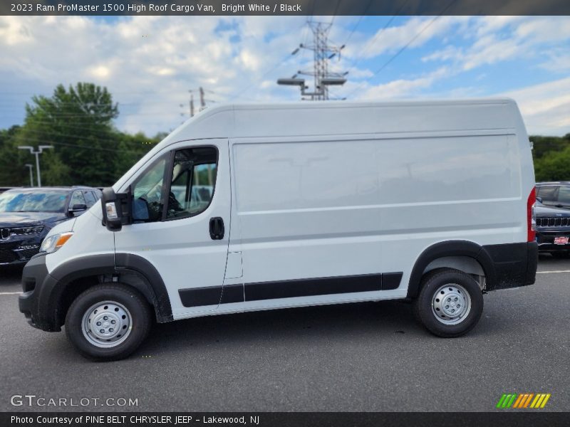 Bright White / Black 2023 Ram ProMaster 1500 High Roof Cargo Van