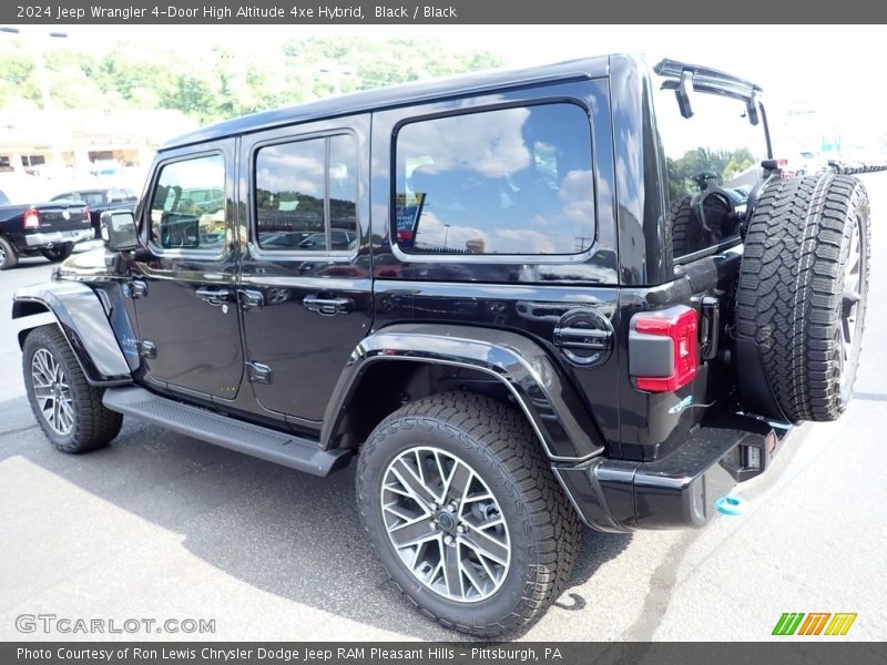 Black / Black 2024 Jeep Wrangler 4-Door High Altitude 4xe Hybrid