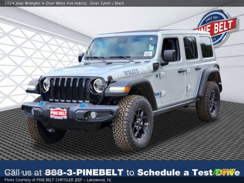 Silver Zynith / Black 2024 Jeep Wrangler 4-Door Willys 4xe Hybrid