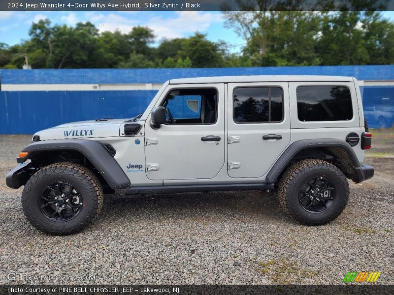Silver Zynith / Black 2024 Jeep Wrangler 4-Door Willys 4xe Hybrid