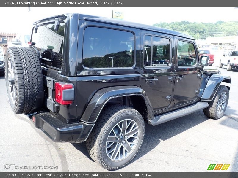 Black / Black 2024 Jeep Wrangler 4-Door High Altitude 4xe Hybrid