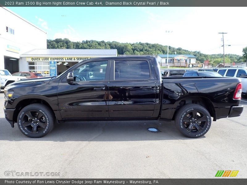Diamond Black Crystal Pearl / Black 2023 Ram 1500 Big Horn Night Edition Crew Cab 4x4