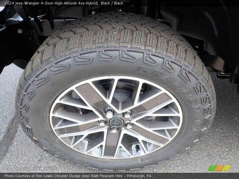 Black / Black 2024 Jeep Wrangler 4-Door High Altitude 4xe Hybrid