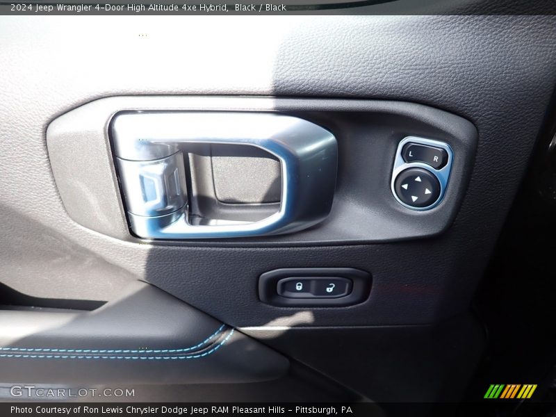Black / Black 2024 Jeep Wrangler 4-Door High Altitude 4xe Hybrid