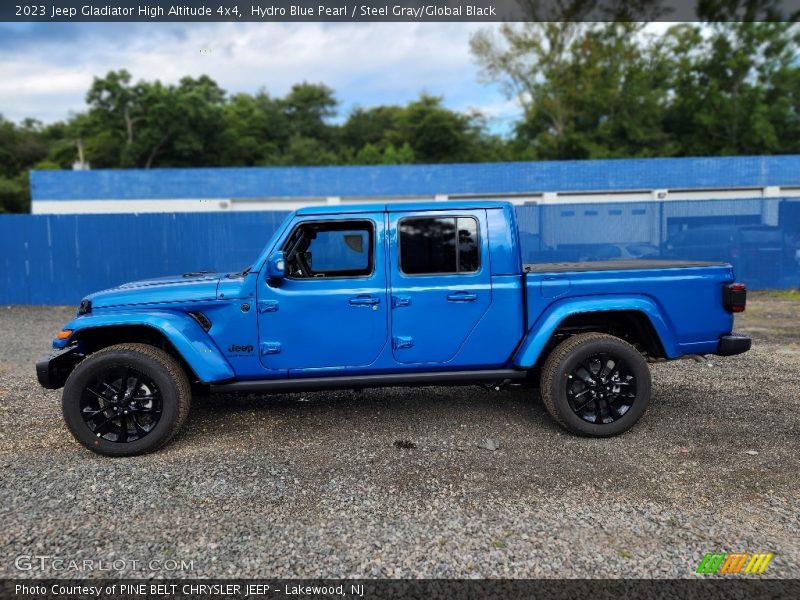 Hydro Blue Pearl / Steel Gray/Global Black 2023 Jeep Gladiator High Altitude 4x4