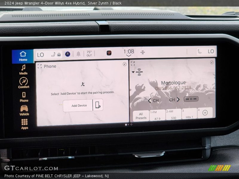 Silver Zynith / Black 2024 Jeep Wrangler 4-Door Willys 4xe Hybrid