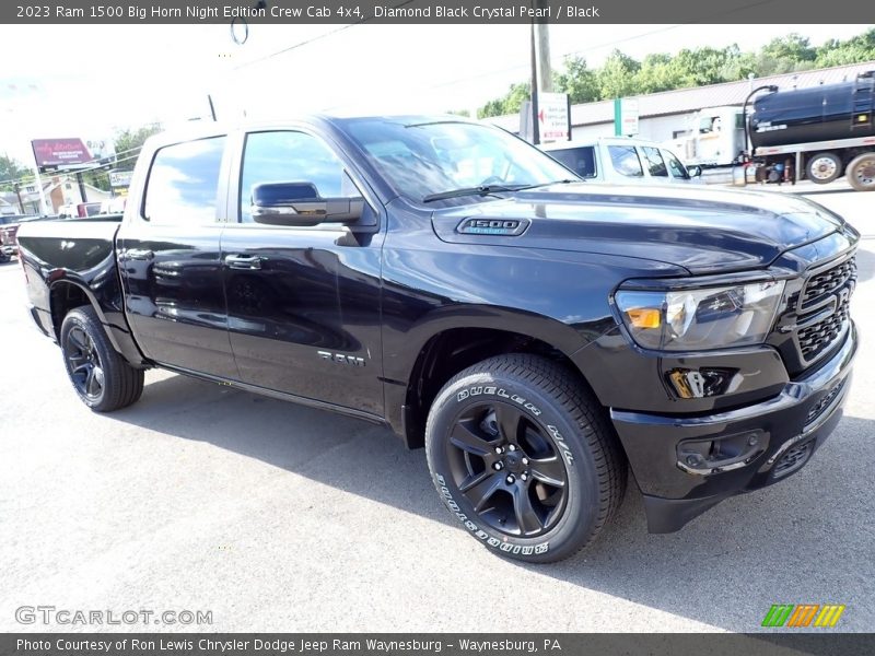 Diamond Black Crystal Pearl / Black 2023 Ram 1500 Big Horn Night Edition Crew Cab 4x4