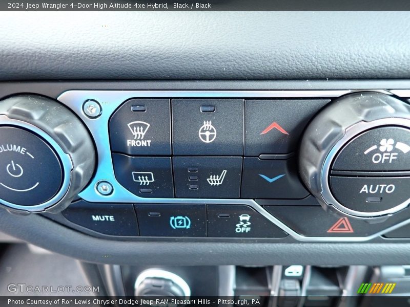 Black / Black 2024 Jeep Wrangler 4-Door High Altitude 4xe Hybrid
