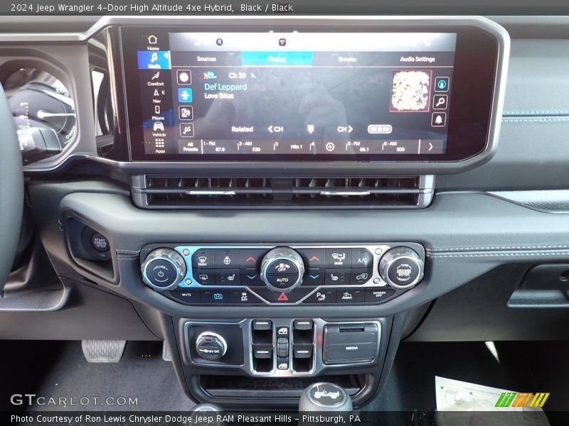 Black / Black 2024 Jeep Wrangler 4-Door High Altitude 4xe Hybrid