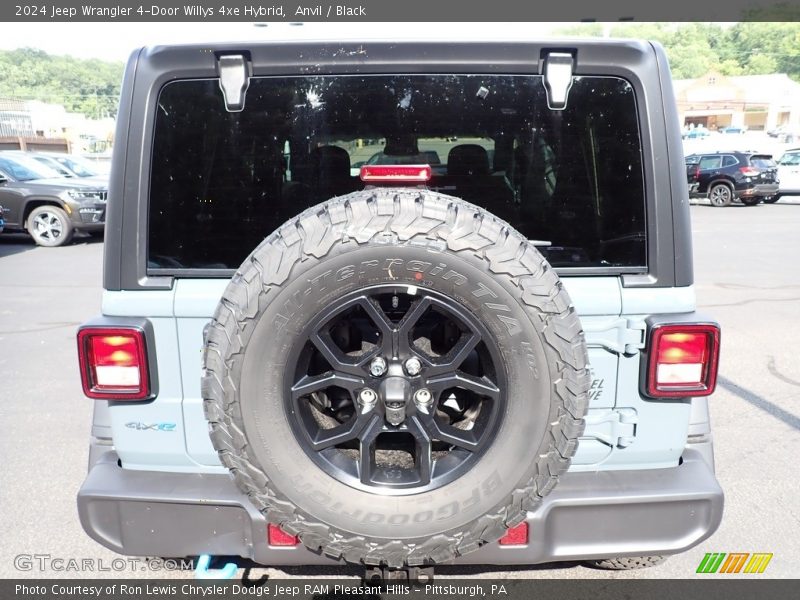 Anvil / Black 2024 Jeep Wrangler 4-Door Willys 4xe Hybrid