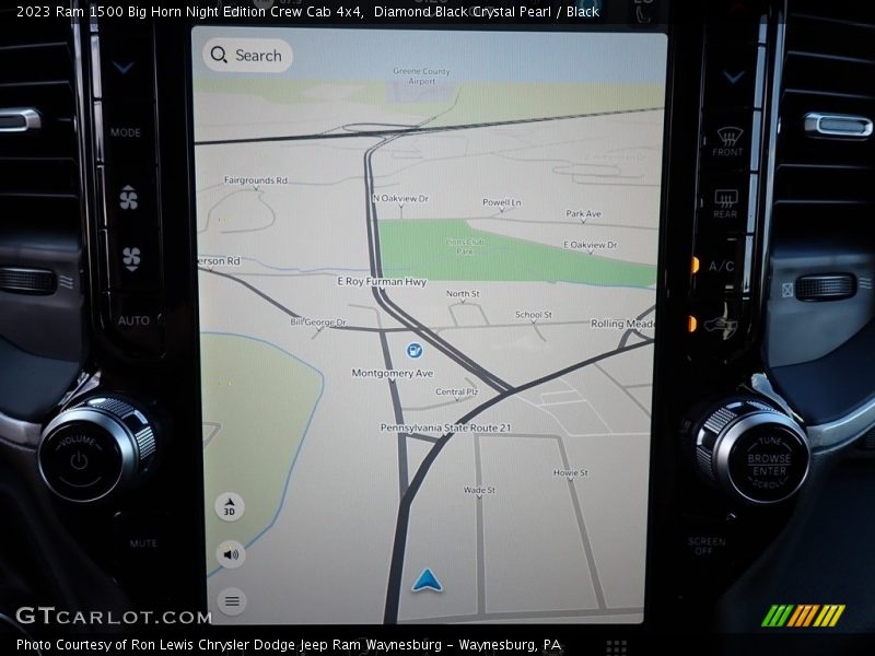 Diamond Black Crystal Pearl / Black 2023 Ram 1500 Big Horn Night Edition Crew Cab 4x4