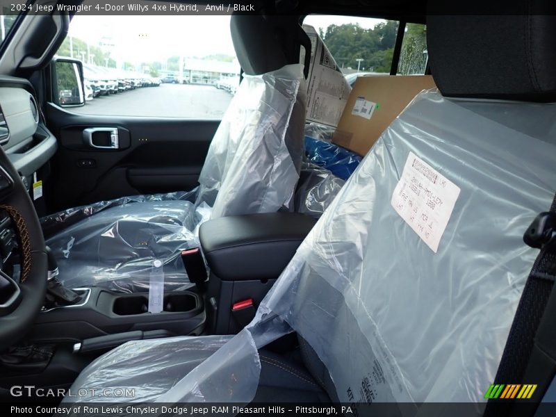 Anvil / Black 2024 Jeep Wrangler 4-Door Willys 4xe Hybrid
