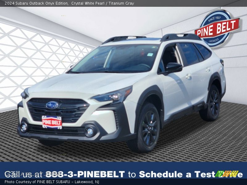 Crystal White Pearl / Titanium Gray 2024 Subaru Outback Onyx Edition