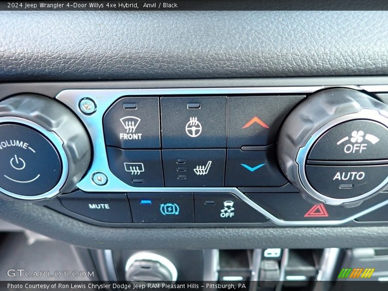 Anvil / Black 2024 Jeep Wrangler 4-Door Willys 4xe Hybrid