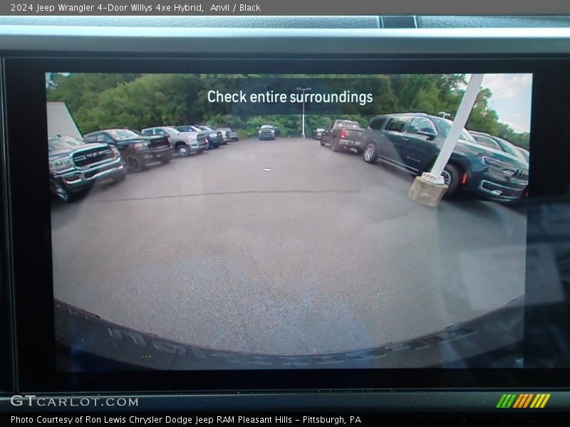 Anvil / Black 2024 Jeep Wrangler 4-Door Willys 4xe Hybrid