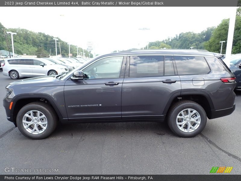 Baltic Gray Metallic / Wicker Beige/Global Black 2023 Jeep Grand Cherokee L Limited 4x4
