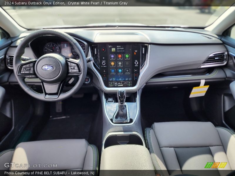 Crystal White Pearl / Titanium Gray 2024 Subaru Outback Onyx Edition