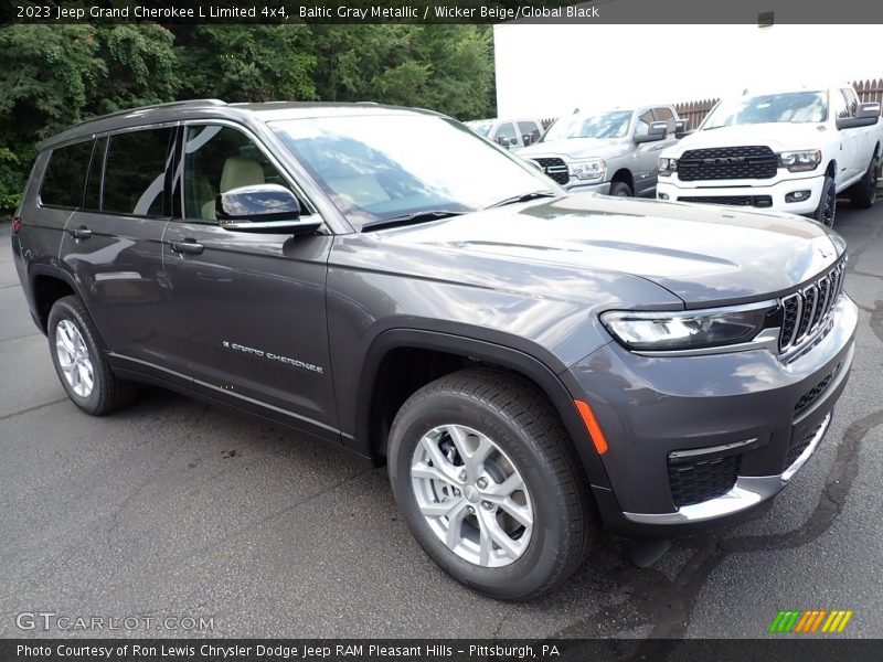 Baltic Gray Metallic / Wicker Beige/Global Black 2023 Jeep Grand Cherokee L Limited 4x4