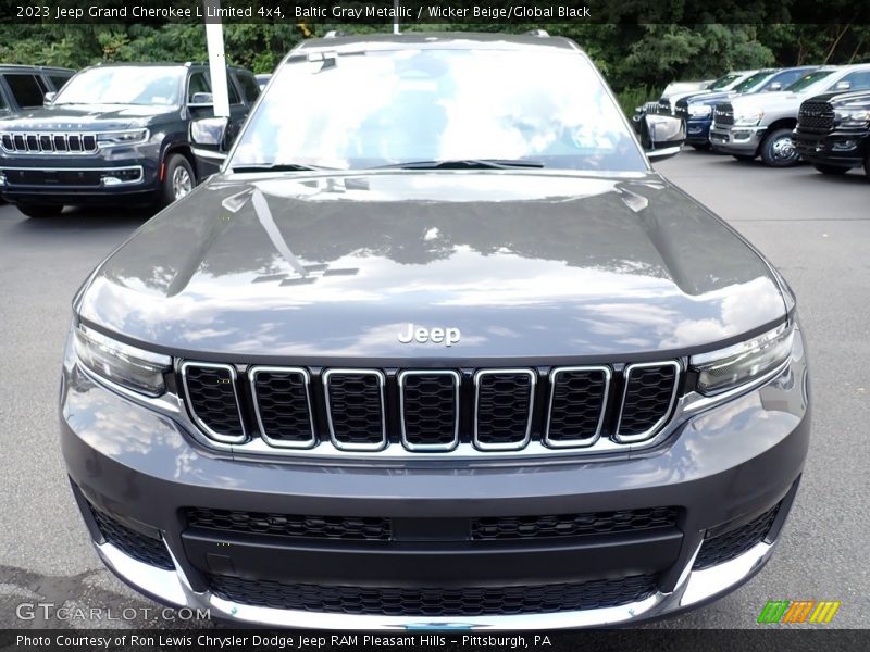 Baltic Gray Metallic / Wicker Beige/Global Black 2023 Jeep Grand Cherokee L Limited 4x4