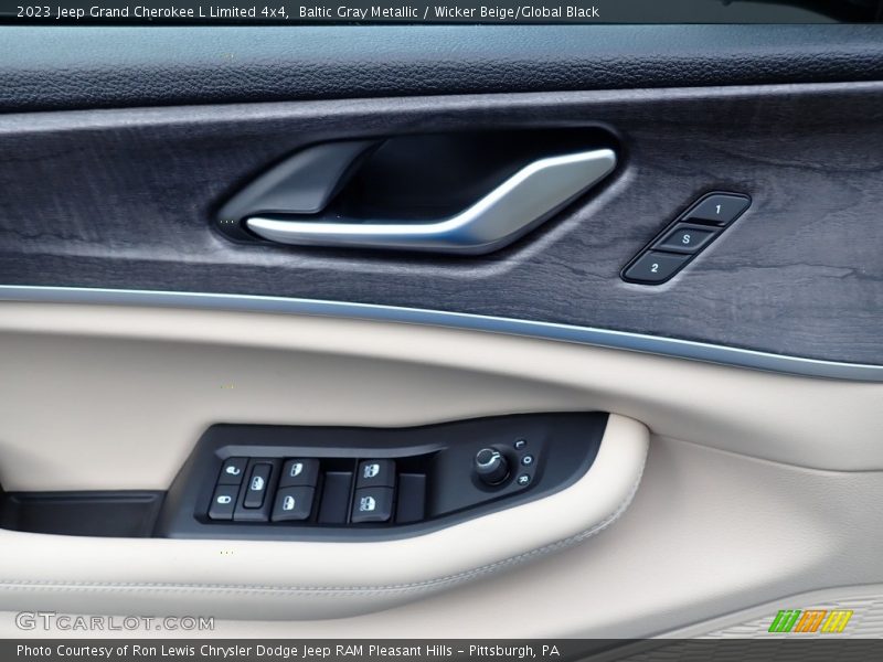 Baltic Gray Metallic / Wicker Beige/Global Black 2023 Jeep Grand Cherokee L Limited 4x4