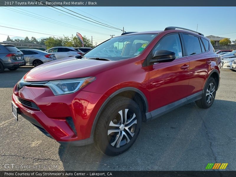 Barcelona Red Metallic / Black 2017 Toyota RAV4 LE