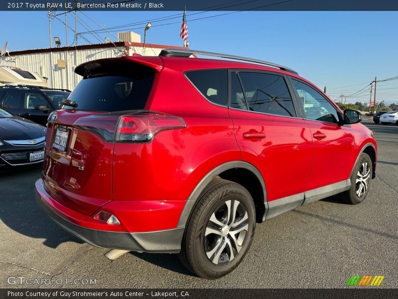Barcelona Red Metallic / Black 2017 Toyota RAV4 LE