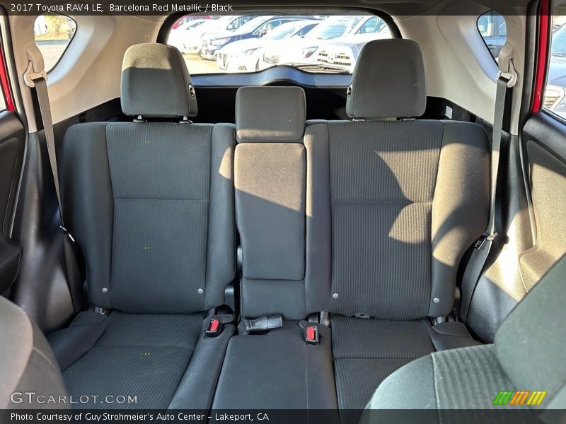 Rear Seat of 2017 RAV4 LE