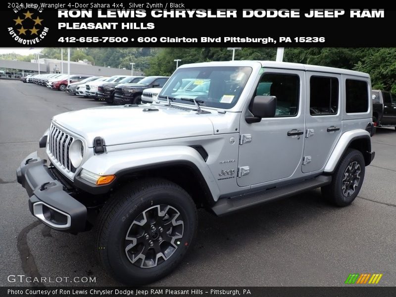 Silver Zynith / Black 2024 Jeep Wrangler 4-Door Sahara 4x4