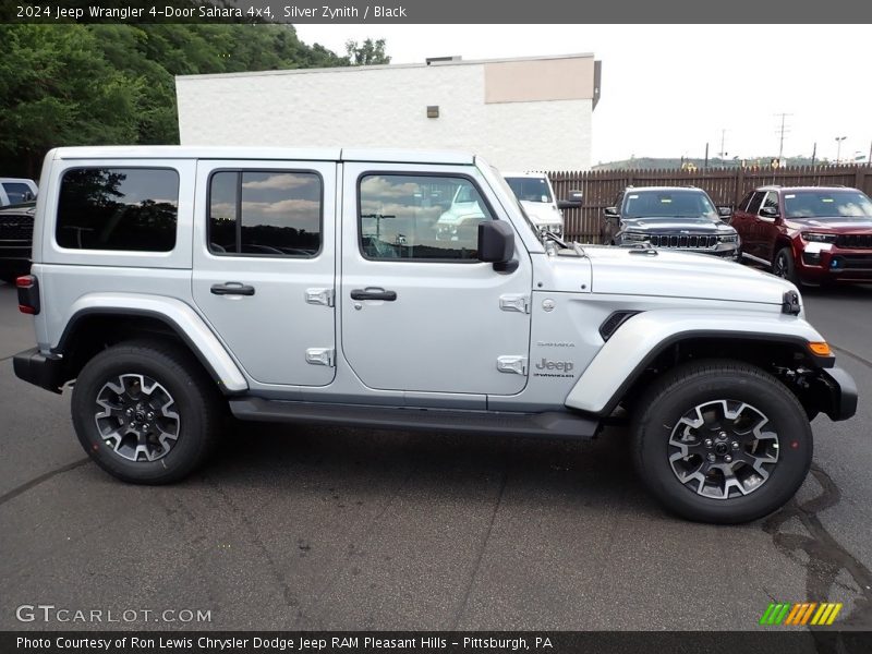 Silver Zynith / Black 2024 Jeep Wrangler 4-Door Sahara 4x4