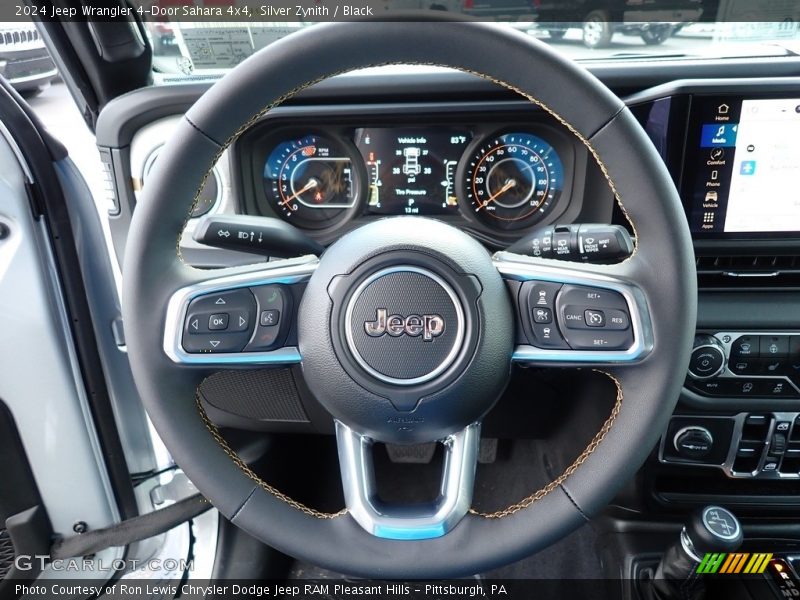 Silver Zynith / Black 2024 Jeep Wrangler 4-Door Sahara 4x4