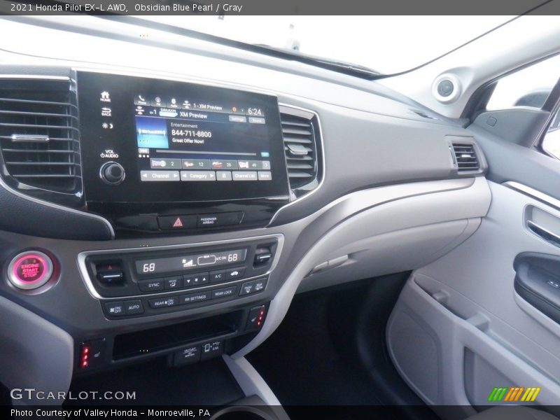 Dashboard of 2021 Pilot EX-L AWD